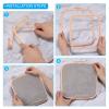 PATIKIL 1 Pieces Square Embroidery Hoops Square Cross Stitch Hoops Frames ABS Plastic Embroidery Hoops for DIY Sewing Tools for Art Craft, Light Purple view 4