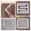 PATIKIL Embroidery Hoops Universal Clip Embroidery Hoop Frame Reusable Square Rectangle Plastic Clip Frame Embroidery Hoop for Art Craft Sewing (17x17Inch), Dark Blue view 3