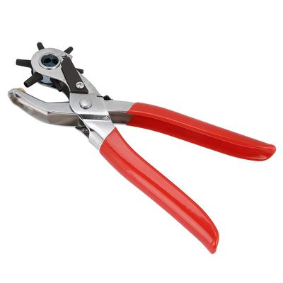 Leather Punch Plier, Carbon Steel Multi Hole Punch Plier for Leather Paper Plastic 2 to 4.5mm, Hole Punches