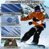 OAZ 8 Pieces 7.87 x 5.9 inch Nylon Repair Patches Nylon Fabric Patch Self-Adhesive Fabric Repair Tape Waterproof Lightweight Outdoor Gear Patch Kit for Down Jacket Clothing Tent Bag (Black/Navy Blue) view 3