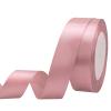 Maclemon 7/8 inch Beige Pink Satin Ribbon Fabric Ribbon for Gift Wrapping Very Suitable for Cutting Ceremony Kit Grand Opening Car Bows Sewing Craft Wedding Party Decoration view 2