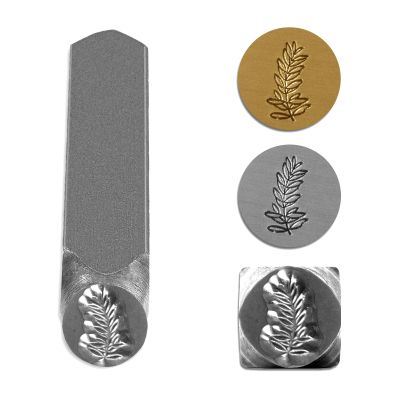 TheCraftGuy Metal Stamping for Jewelry Crafting Leaf Pattern 5/16 Inches (8mm) Vicia Metal Stamps Ideal for Metal Stamp Projects Professional Quality Jewelry Stamping Tools (Vicia)