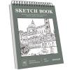 Soucolor 9" x 12" Sketch Book, 1-Pack 100 Sheets Spiral Bound Art Sketchbook, Acid Free (68lb/100gsm) Artist Drawing Book Paper Painting Sketching Pad, College Essentials view 1