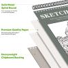 Soucolor 9" x 12" Sketch Book, 1-Pack 100 Sheets Spiral Bound Art Sketchbook, Acid Free (68lb/100gsm) Artist Drawing Book Paper Painting Sketching Pad, College Essentials view 2