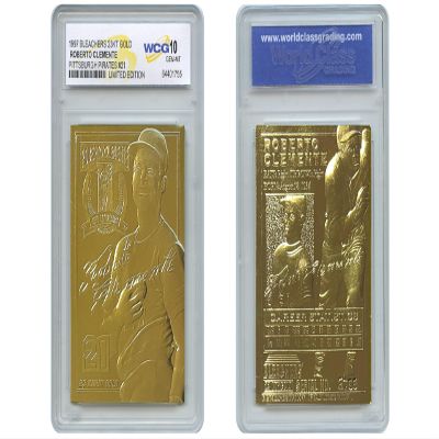 WCG ROBERTO CLEMENTE 1997 Bleachers Gold Card Pittsburgh Pirates #21 - Graded GEM MINT 10