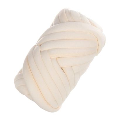 Giant Yarn 250G/500g/1kg Thick Chunky Yarn Cored Cotton Wool Tube Crochet Yarn for DIY Blanket Hat Bulky Arm Roving Hand Knitting Spin Yarn(Ice cream 1kg)