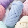 Giant Yarn 250G/500g/1kg Thick Chunky Yarn Cored Cotton Wool Tube Crochet Yarn for DIY Blanket Hat Bulky Arm Roving Hand Knitting Spin Yarn(Ice cream 1kg) view 2