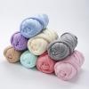 Giant Yarn 250G/500g/1kg Thick Chunky Yarn Cored Cotton Wool Tube Crochet Yarn for DIY Blanket Hat Bulky Arm Roving Hand Knitting Spin Yarn(Ice cream 1kg) view 3