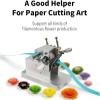 SAGGION DIY Manual Paper Quilling Mchine, Paper Art Tassel Machine, Tassel Width 0.03mm-4mm, Adjustable Tassel Width/narrow/long/short, Cutting Paper Is Smooth, for DIY Classroom view 3