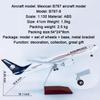 Airplane Model 16.1" 1: 130 Scale Model Jet Models Airplane Mexican B787 Plane Model Diecast Collectibles Resin Aircraft Model for Collection Or Gift view 3