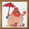 Aine - Coffee Break A1005, Cross Stitch Kits 6x8, Cross Stitch Kits for Beginners & Advanced, Crossstitching Kits Adult, Counted Cross Stitch Kits for Adults, Cross Stitch Kit, Embroidery Kit view 2