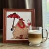 Aine - Coffee Break A1005, Cross Stitch Kits 6x8, Cross Stitch Kits for Beginners & Advanced, Crossstitching Kits Adult, Counted Cross Stitch Kits for Adults, Cross Stitch Kit, Embroidery Kit view 4