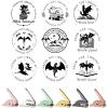 Personalized Book Embosser Dragon Designs | Custom Name Book Stamp for Book Lovers, Libraries, and Gifts | 6 Color 9 Designs | from The Library of | Ex Libris view 2