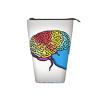 SDEGTHO Left And Right Brain Pencil Case Standing Pen Box Holder Telescopic Makeup Pouch Pop Up Office Organizer view 3