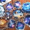 MiyouLuna 60Pcs Broken Wall Illusion Scrapbook Stickers, PET Fantasy Ephemera for Journaling, Craft Supplies and Junk Journal view 3