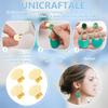 UNICRAFTALE 50Pcs Earring Posts 24K Gold Plated Stud Earring Findings 12mm Flat Pad Earring Studs and 50Pcs Ear Backs Stainless Steel Flat Back Blank Earring Studs Earring for DIY Jewellery Making view 4