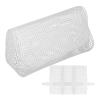 DIYEAH Plastic Mesh Canvas Sheets for Crochet Bag 4pcs White 2mm Grid Plastic Canvas for Cross Stitch 13.97 X 12.99 Inch view 1
