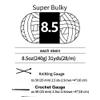 BAYEXY Chunky Chenille Yarn for Hand Knitting 8 Jumbo Pack Jumbo Chunky Yarn for Hand Soft Blanket Knitting, Bulky Thick Fluffy Yarn for Crocheting (Medium Gray) view 3