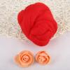 55g Needle Felting Wool, Roving Wool Yarn, Fibre Wool Yarn Roving for Wool Felting Yarn Supplies Material (45-red) view 2