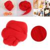 55g Needle Felting Wool, Roving Wool Yarn, Fibre Wool Yarn Roving for Wool Felting Yarn Supplies Material (45-red) view 3