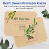 Avery Printable Rectangle Scalloped Postcards, Sure Feed Technology, 4.25" x 5.5", Kraft Brown Cardstock, Print-To-The-Edge, Laser/Inkjet Cards, 20 Total view 2