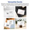 Avery Printable Rectangle Business Cards, Sure Feed Technology, 2.5" x 3.5", Glossy White Cardstock, Print-to-the-Edge, Laser/Inkjet Cards, 60 Total view 3