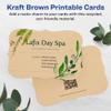 Avery Printable Rectangle Flourished Edge Postcards, Sure Feed Technology, 4" x 6", Kraft Brown Cardstock, Print-To-The-Edge, Laser/Inkjet Cards, 100 Total view 2