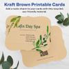 Avery Printable Rectangle Flourished Edge Postcards, Sure Feed Technology, 4.25" x 5.5", Kraft Brown Cardstock, Print-To-The-Edge, Laser/Inkjet Cards, 50 Total view 2