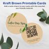 Avery Printable Round Business Cards, Sure Feed Technology, 2" Diameter, Kraft Brown Cardstock, Print-to-the-Edge, Laser/Inkjet Cards, 120 Total view 2