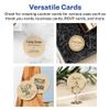Avery Printable Round Business Cards, Sure Feed Technology, 2" Diameter, Kraft Brown Cardstock, Print-to-the-Edge, Laser/Inkjet Cards, 120 Total view 3