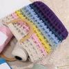 2 Pack/328 Yards/10.58oz Hollow Knitted Crochet Yarns Round Cotton Thread Fabric Yarn DIY Crochet Bag Basket Hat (Lemon Yellow) view 4