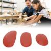 Pottery Clay Ribs, Pack of 3 Red Different Sizes Soft Rubber Pottery Ribs Portable Ceramic Pottery Ribs for Modeling Sculpting Smoothing Shaping Finishing Pottery Pieces and Clay view 2