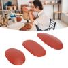Pottery Clay Ribs, Pack of 3 Red Different Sizes Soft Rubber Pottery Ribs Portable Ceramic Pottery Ribs for Modeling Sculpting Smoothing Shaping Finishing Pottery Pieces and Clay view 3