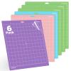 WISYOK 6-Pack 12x12 Inch Cutting Mats for Explore Air 2/Air/One/Maker, Adhesive Replacement Mats (Standard, Light, Strong, Fabric) for Crafts, Quilting, Sewing view 1