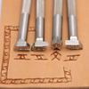 zhongjiang Leather Stamping Tools leathercraft Working Carving Stamp Straw Mat/edgings (X170) view 4