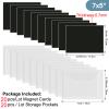 40PCS Dies & Stamps Storage Pockets and Magnet Sheets,0.7mm Thickness Magnetic Sheets for Dies Storage,7X5inch Craft Die Storage Envelopes,Magnetic Die Storage, Stamp and Die Storage Pockets view 2