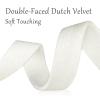 Showin White Velvet RibbonDouble Face 3/8" x 20Yd for Christmas Wreath Decoration Handmade Craft Ornaments, Bow Making, Gift Wrapping view 3