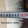 RhLLvJ White Faux Fur Fabric Long Pile Sewing Fabric DIY Crafts Clothing Photography Props Backrest Chair Cover Seat Cushion Floor Dining Table Decoration(50x160cm) view 3