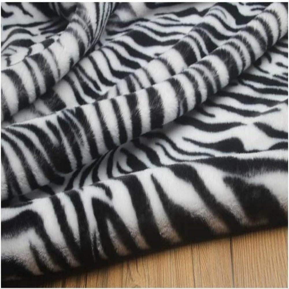 RhLLvJ Artificial Fur Fabric Material Animal Print 160x50cm 62''x19''Suitable for Sewing Crafts, Clothing and Apparel, Blankets, Pet Beds