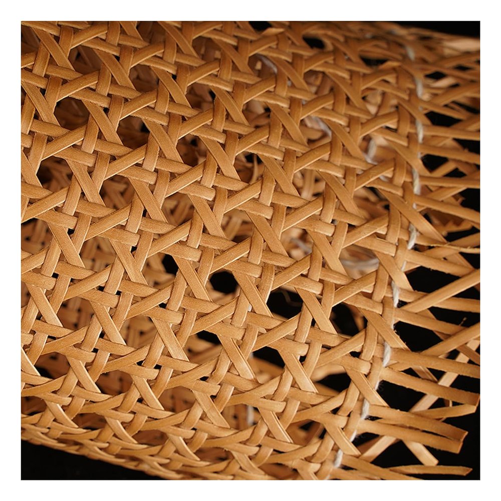 ECYC 45x180cm Plastic Rattan Webbing Roll, Plastic Rattan Cane Webbing Woven Open Mesh Cane Woven Furniture Table Chair Repair Material,01