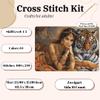 The Indian Princess and The Royal Tiger BU5060L Counted Cross-Stitch Kit view 3