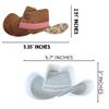 Cowboy Hat Big Car Freshie Silicone Mold | 3x5.7 for Scented Aroma Beads Car Candle, Soap Oven Safe to Bake Heat Resistant Boot, Smiley Face, Disco (Cardstock + Silicone Mold) view 3