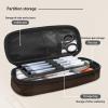 Xnshcedy African Boys Pens Pouch Bastkeball Brother Pencil Case Multi-Function Stationery Organizer with Pen Slot Pencil Pouch Black Afro Boys School Supplies for Kids with Zipper Pencil Box,Dacron view 4