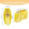 SUPERFINDINGS 2Pcs Gold Fringe Epaulettes Honor Guard Fringe Epaulet Orchestra Uniforms Shoulder Epaulettes Tassel Shoulder Epaulette Shoulders Board Badge Brooch Pins for Halloween Cosplay Carnival view 2