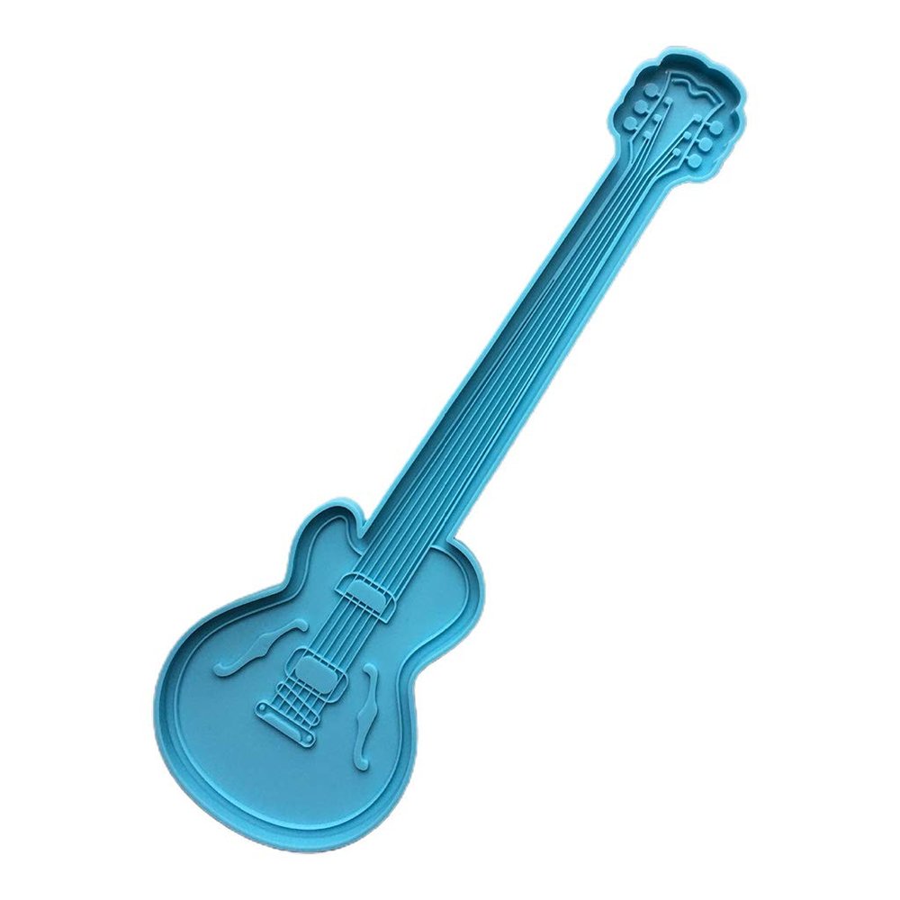 HXNH Guitar Epoxy Resin Mold Handmade Casting Silicone Mould Craft Jewelry Making, 40.5*12.5cm, white