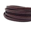 12x6mm Flat Braided Leather Cord 12mmx6mm Leather Strap for Jewelry Making in Bracelet or Decor (Antique Maroon) view 1