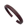12x6mm Flat Braided Leather Cord 12mmx6mm Leather Strap for Jewelry Making in Bracelet or Decor (Antique Maroon) view 2