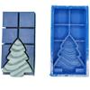 NineTribe Basics Christmas Tree - Snap Out Center - Wax Melt Snap Bar Silicone Mold - 1"" deep view 1