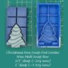 NineTribe Basics Christmas Tree - Snap Out Center - Wax Melt Snap Bar Silicone Mold - 1"" deep view 2
