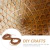 STOBOK 1roll Plastic Rattan Material for Furniture Repair Woven Craft Supplies for Chairs Tables view 3